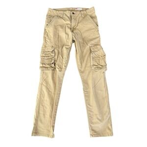 Wrangler Cargo Regular Taper Pants Mens 30x30 Tan Utility Workwear Gorpcore